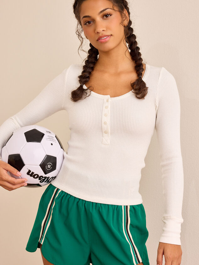 Pure Motion Henley Long Sleeve Detail 3 - TULLABEE