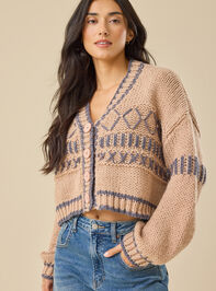 Laurna Fairisle Cardigan Detail 3 - TULLABEE