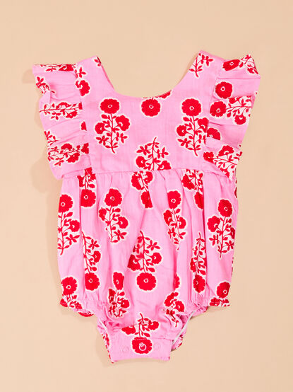 Hot Pink Ruffle Bubble by Mud Pie - TULLABEE