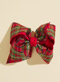 Plaid Holiday Bow Detail 2 - TULLABEE