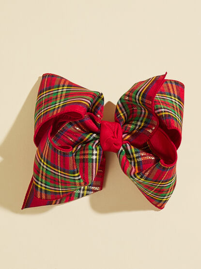 Plaid Holiday Bow - TULLABEE