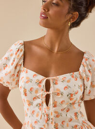 Zoie Puff Sleeve Mini Dress Detail 4 - TULLABEE