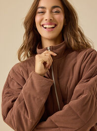 Emery Corduroy Quilted Jacket Detail 3 - TULLABEE