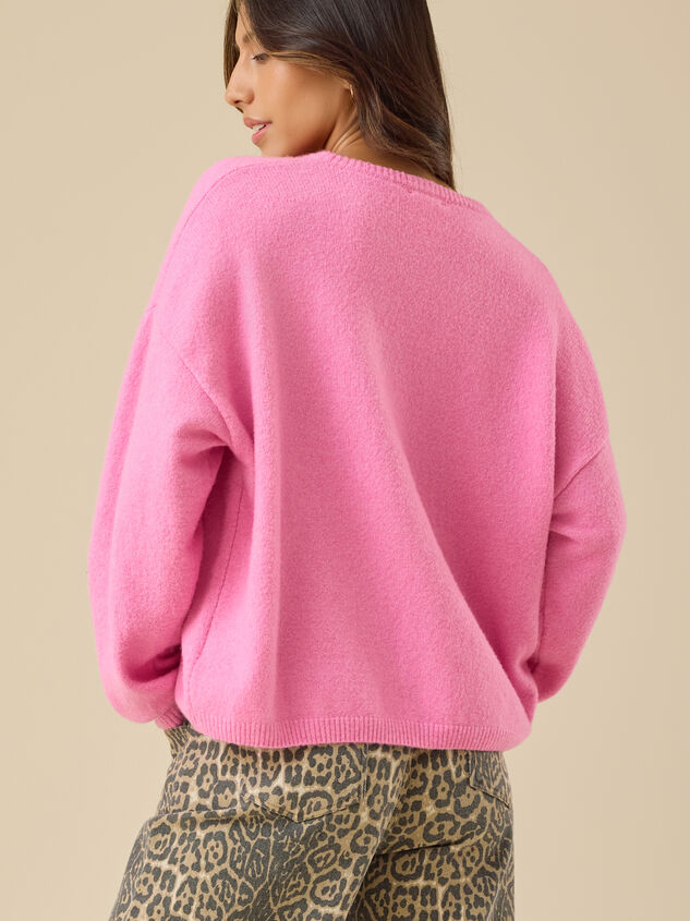 Oriana Button Up Cardigan Detail 4 - TULLABEE