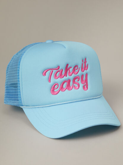 Take It Easy Trucker Hat - TULLABEE