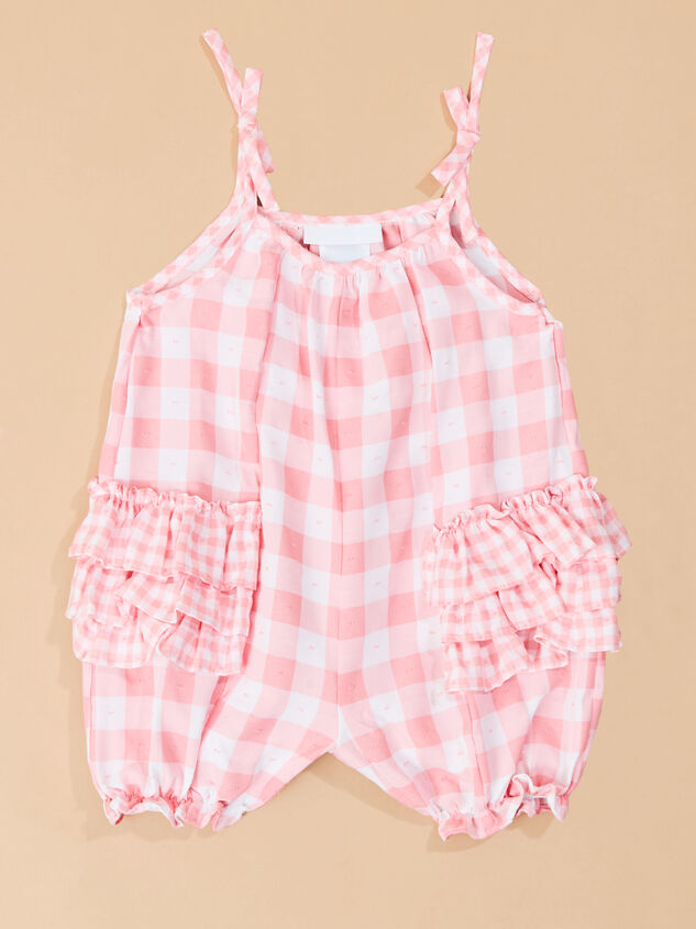 Kallie Checkered and Ruffle Bubble - TULLABEE