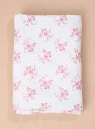 Belle Rosette Dot Swaddle Detail 2 - TULLABEE