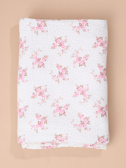 Belle Rosette Dot Swaddle - TULLABEE
