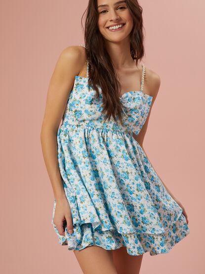 Stassie Floral Bow Dress - TULLABEE