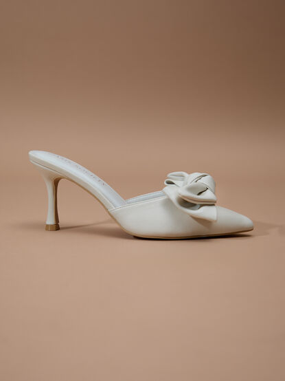 The White Jane Bow Heel - TULLABEE