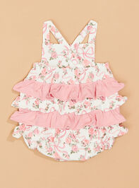 Amelia Floral Bow Ruffle Bubble Detail 2 - TULLABEE