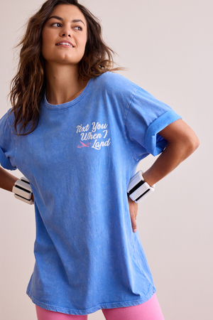Text You When I Land Oversized Tee - Altar'd State - 