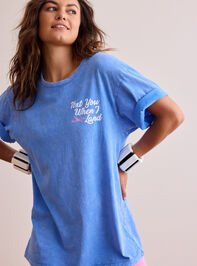 Text You When I Land Oversized Tee - TULLABEE