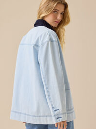 Ishi Striped Barn Jacket Detail 5 - TULLABEE