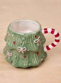 Christmas Tree Bow Mug Detail 4 - TULLABEE