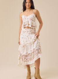 Becca Floral Tiered Tank Detail 3 - TULLABEE