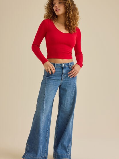 Tina Wide Leg Jeans - TULLABEE