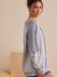 Stay Steady Pieced Long Sleeve Tee Detail 3 - TULLABEE