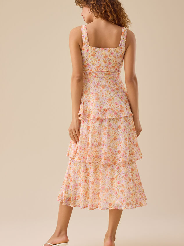 Esme Floral Maxi Dress Detail 4 - TULLABEE
