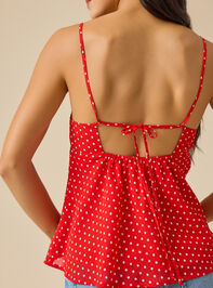 Kinley Polka Dot Cami Detail 2 - TULLABEE