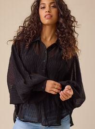 Arie Chiffon Button Down Top Detail 4 - TULLABEE