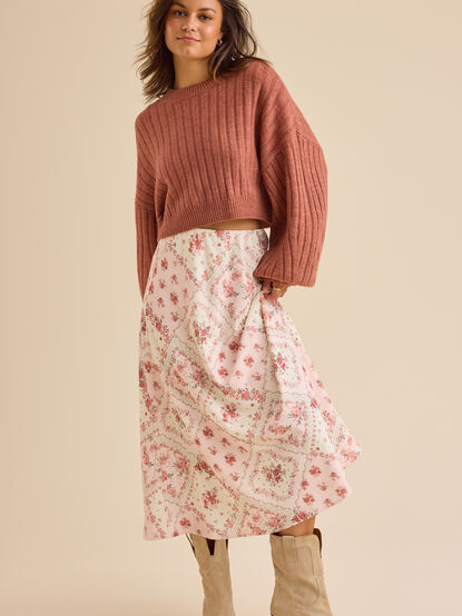 Gale Bandana Midi Skirt - TULLABEE