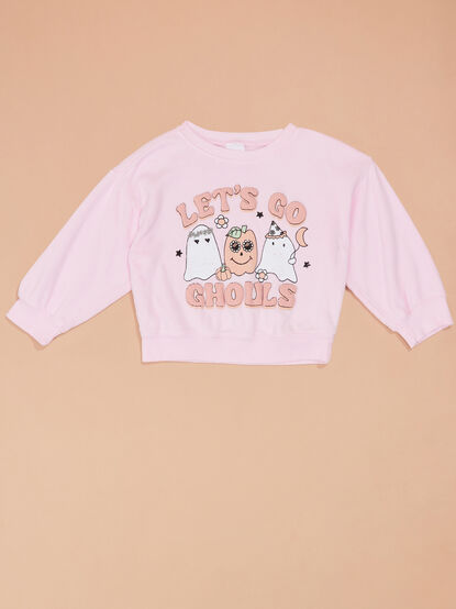 Let's Go Ghouls Toddler Sweatshirt - TULLABEE
