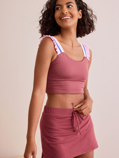 All Along Ruffle Tank - TULLABEE