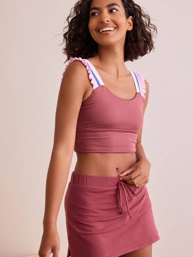 All Along Ruffle Tank - TULLABEE