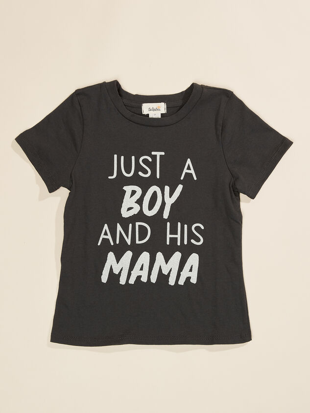 Just A Boy and His Mama Graphic Tee - TULLABEE