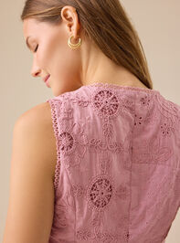 Malu Lace-Tie Front Vest Detail 6 - TULLABEE