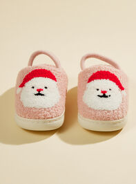 Santa Slippers Detail 2 - TULLABEE