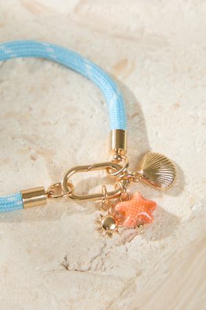 Blue Cord Charm Bracelet - Altar'd State - 