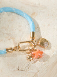 Blue Cord Charm Bracelet - TULLABEE