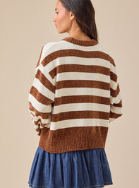 Charlotte Striped Sweater Detail 5 - TULLABEE