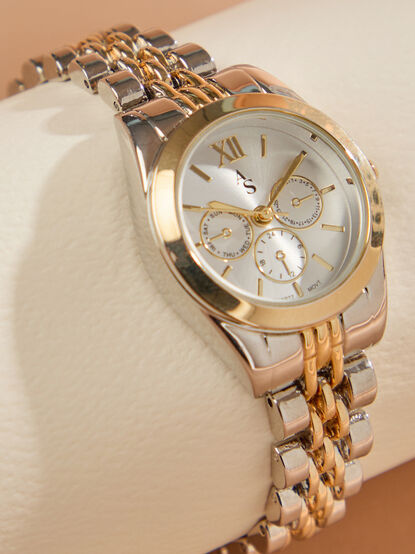 Mixed Metal Link Watch - TULLABEE