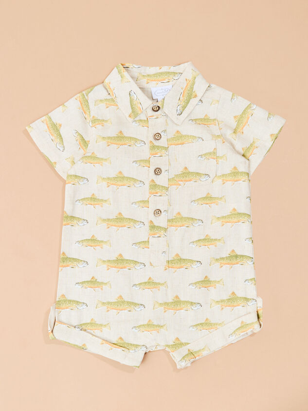 Samson Fish Polo Romper by Mud Pie - TULLABEE
