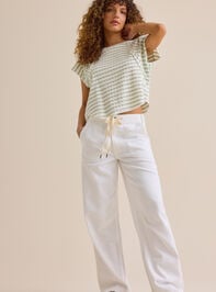 Royel Striped Tee Detail 2 - TULLABEE