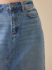 Bratton Denim Midi Skirt Detail 3 - TULLABEE