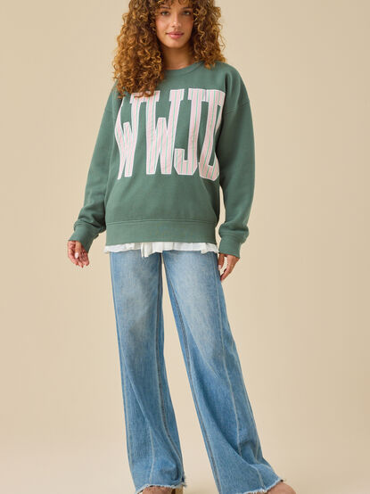 WWJD Striped Pullover - TULLABEE