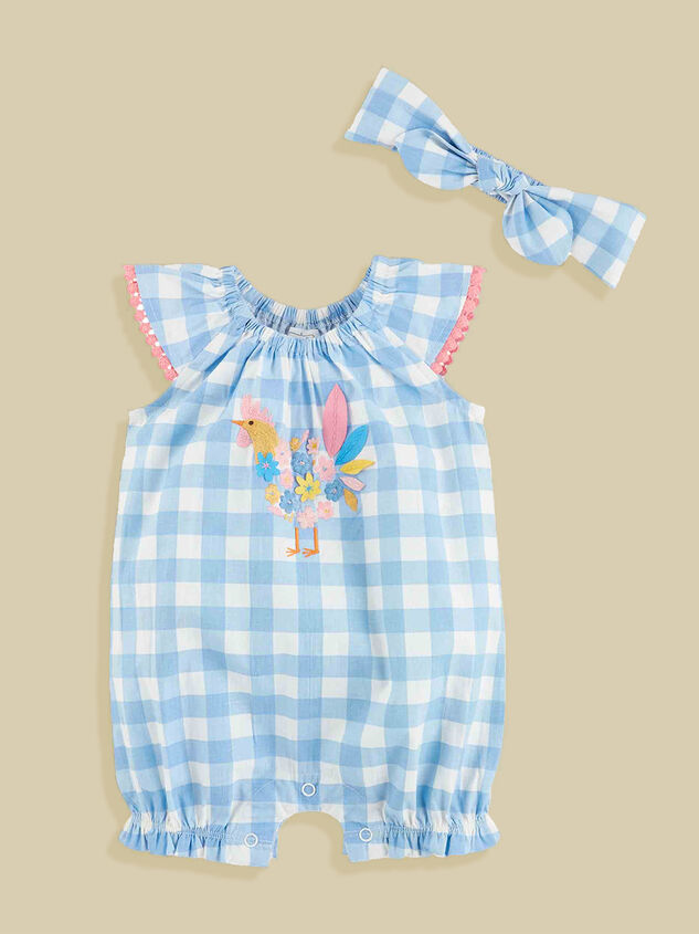Leah Gingham Romper by MudPie - TULLABEE