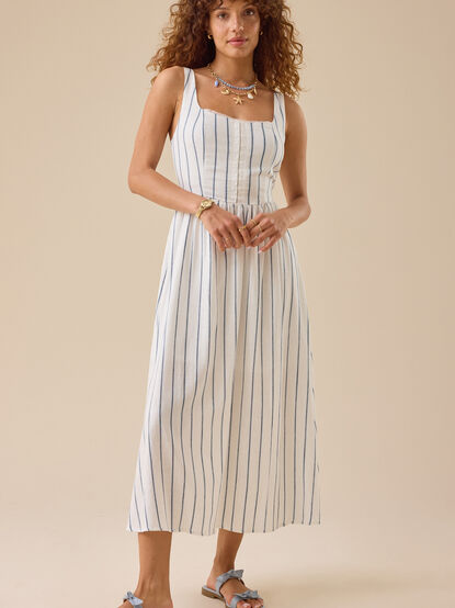 Louisa Striped Maxi Dress - TULLABEE