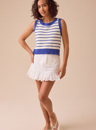 Natalie Tie Back Sweater Vest Detail 2 - TULLABEE