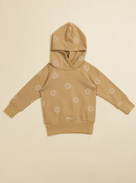 Smiley Terry Toddler Hoodie - TULLABEE