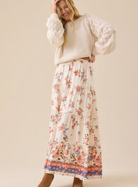 Arabella Mixprint Tiered Maxi Skirt - TULLABEE