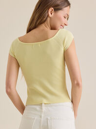 Hannah Ribbed Top Detail 5 - TULLABEE