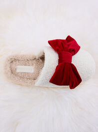 Valerie Bow Slipper Detail 3 - TULLABEE