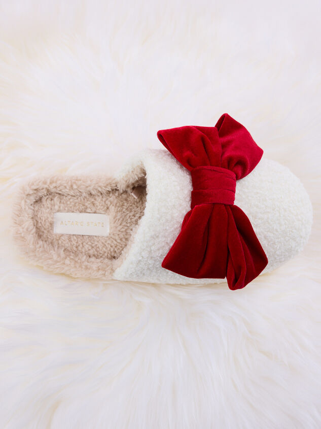 Valerie Bow Slipper Detail 3 - TULLABEE