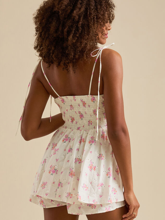 Serafina Floral Eyelet Romper Detail 4 - TULLABEE