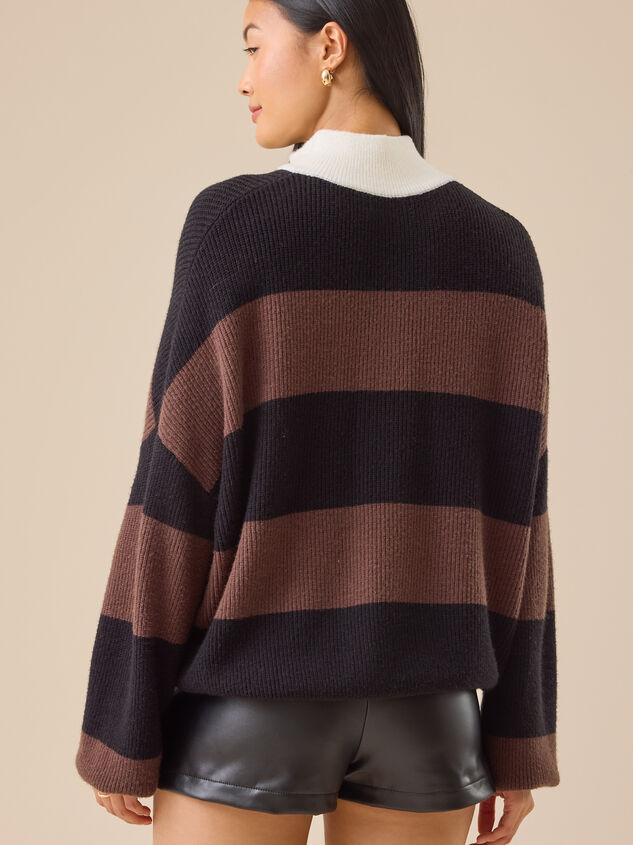 Piper Striped Pullover Detail 5 - TULLABEE